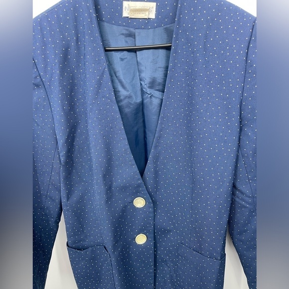 Innervisions by shipnshore size 10 blue and white polka dots skirt set - Picture 7 of 11
